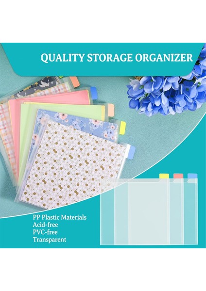 60 Parça 6x6 Inç Kağıt Saklama, Scrapbook Kağıdını, Karton Stoğu Düzenlemek Için 120 Yapışkanlı Dizin Sekmeli Şeffaf Plastik Kovanlar (Yurt Dışından) fırsatları