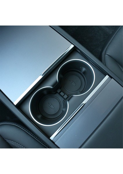 Araba Su Bardağı Matı Bardak Altlıkları Yuvaları Tpe Kaymaz Mat Tesla Model 3 Highland 2024 Iç Aksesuarlar, Siyah (Yurt Dışından) fırsatları