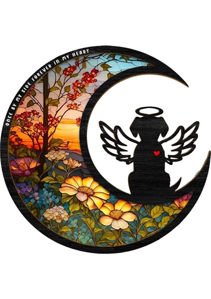 Melek Köpek Kişiselleştirilmiş Hatıra Işık Yakalayıcı, Evcil Hayvan Hatıra Işık Yakalayıcı, Pencereye Asılan Işık Yakalayıcı (Yurt Dışından)