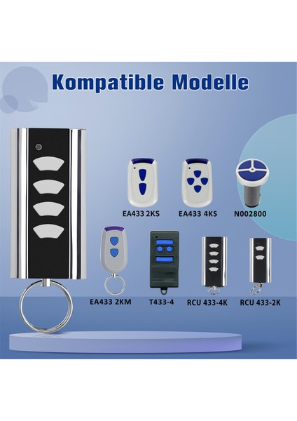 Normstahl Entrematic Rcu 433-4K,RCU 433-2K,EA433 2KM,433.92 Için Uzaktan Kumanda Rolling Code Garaj Uzaktan Kumandası 1 Adet (Yurt Dışından)