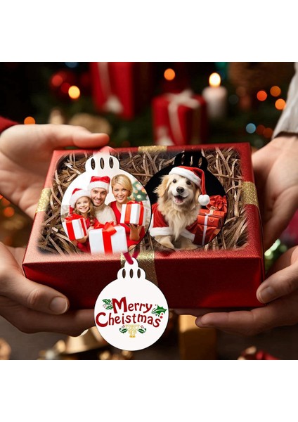 20 Adet Süblimasyon Noel Süsü Boşluklar Mdf Çift Taraflı Isı Transferi Süblimasyon Anma Noel Süsü (Yurt Dışından)