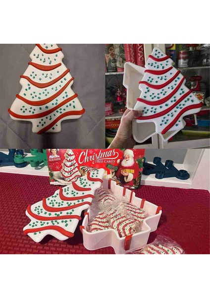 Noel Ağacı Kek Depolama, Noel Şekerleme Atıştırmalık Depolama Dekorasyonu, Noel Ağacı Tüm Noel Ağacı Keklerini Koyabilir (Yurt Dışından)