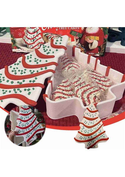 Noel Ağacı Kek Depolama, Noel Şekerleme Atıştırmalık Depolama Dekorasyonu, Noel Ağacı Tüm Noel Ağacı Keklerini Koyabilir (Yurt Dışından)