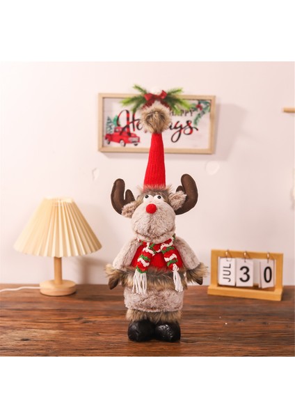 Noel Bebek Sevimli Noel Geri Çekilebilir Bebek Geyik Pencere Aksesuarları Dekorasyon Ev Iç Mekan Tatil Dekoru A (Yurt Dışından) fırsatları