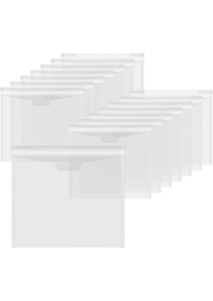 12 x 12 Tokalı Scrapbook Kağıdı Saklama Çantası, Scrapbook Kağıdı, Vinil Kağıdı Saklamak Için Şeffaf Kağıt Saklama Çantası (Yurt Dışından)