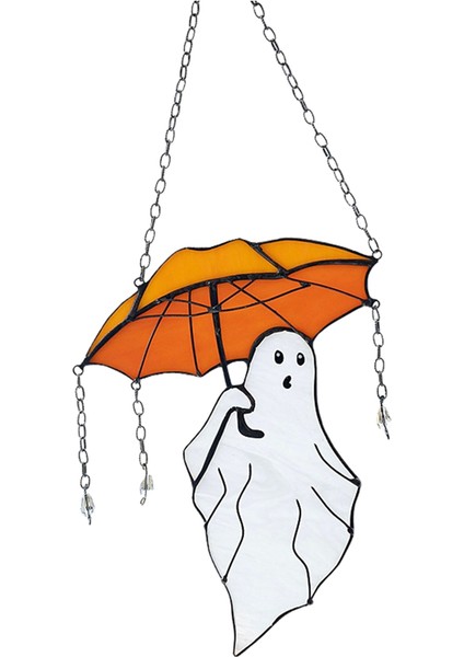 Şemsiyeli Komik Cadılar Bayramı Hayaleti Suncather Cadılar Bayramı Dekoru, Duvar Güneş Tutucusu (Yurt Dışından)