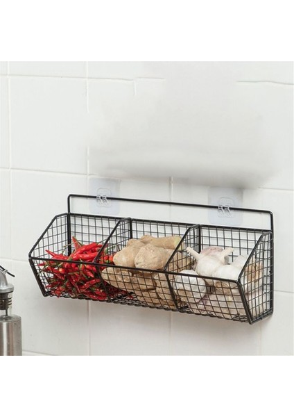 Mutfak Rafı Duvara Monte Baharat Sebze ve Meyve Depolama Rafı Duvar Drenaj Sepeti Delme Gerektirmeyen (Yurt Dışından) fırsatları
