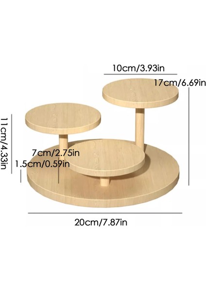 Ahşap Sergileme Yükseltici Standı 3 Katlı Sergileme Basamağı Raf Düzenleyicisi Mücevher, Kozmetik, Bebek, Kek Sergilemek Için (Yurt Dışından) modelleri