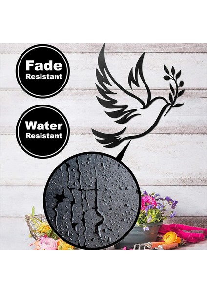 Barış Güvercini Zeytin Dalı Metal Duvar Sanatı - Zeytin Dalları Barış Siyah Anahat Renkli Güvercin Metal Duvar Dekoru (Yurt Dışından) fiyatları