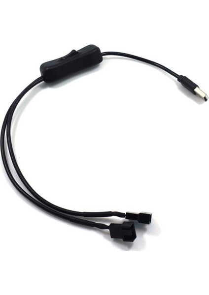 Usb'den 3-Pin / 4-Pin Pwm 5V USB Kılıflı Fan Güç Adaptörü Kablosu Kasa Fanı Adaptör Bağlantı Kablosu Açma-Kapama Anahtarı ile (Yurt Dışından) modelleri