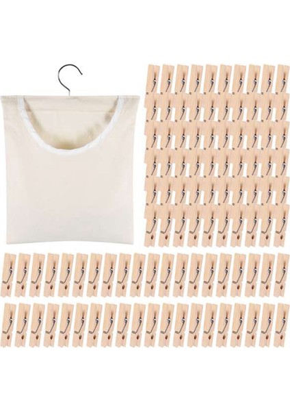 Kullanışlı Çamaşır Mandalı Çantası, Yarı Kapalı Kanvas Çamaşır Mandalı Saklama Askısı Çantası, Askılı Saklama Düzenleyici Çamaşır (Yurt Dışından)