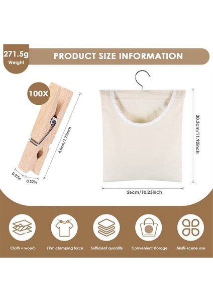 Kullanışlı Çamaşır Mandalı Çantası, Yarı Kapalı Kanvas Çamaşır Mandalı Saklama Askısı Çantası, Askılı Saklama Düzenleyici Çamaşır (Yurt Dışından) modelleri