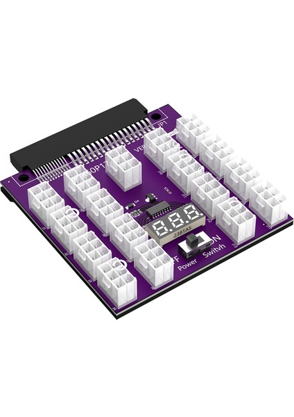 Atx 17 x 6pin Güç Kaynağı Breakout Kartı Adaptörü Dönüştürücü 12V Ethereum Btc Madenciliği Için (Yurt Dışından)