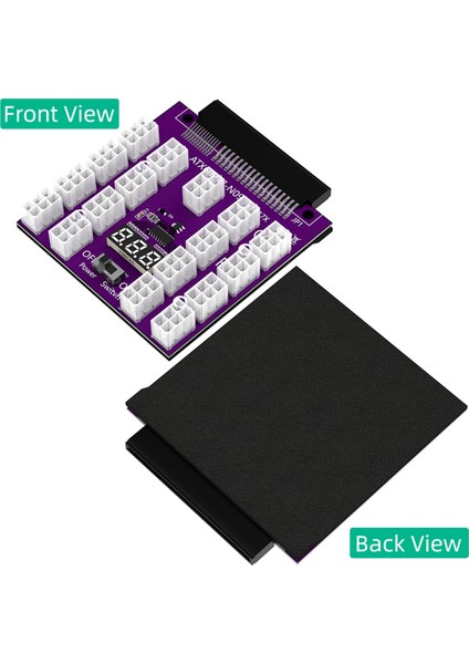 Atx 17 x 6pin Güç Kaynağı Breakout Kartı Adaptörü Dönüştürücü 12V Ethereum Btc Madenciliği Için (Yurt Dışından)