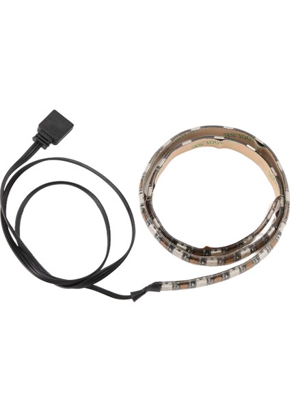Pc Kasası Için Rgb Işık Şeridi Anakart Için Adreslenebilir LED Işık Şeridi 5V 3-Pin Başlık Oyun Kasası Bilgisayar (0,5 M) (Yurt Dışından)