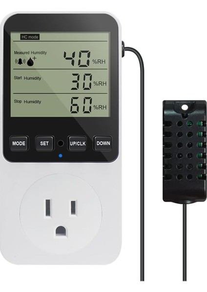 Nem Kontrol Cihazı Çıkışı 16A Doğrudan Çıkış Higrometre Nem Kontrol Anahtarı Nem Sensörü %20-95RH Abd Fişi (Yurt Dışından)