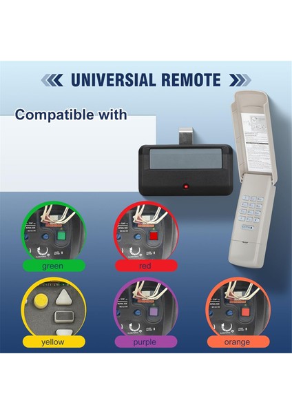 891LM 971LM Evrensel Garaj Kapısı Açma Aparatı Tuş Takımı Uzaktan Kumandası, Liftmaster/chamberlain/craftsman Garaj Açma Aparatı ile Uyumlu (Yurt Dışından) fiyatları