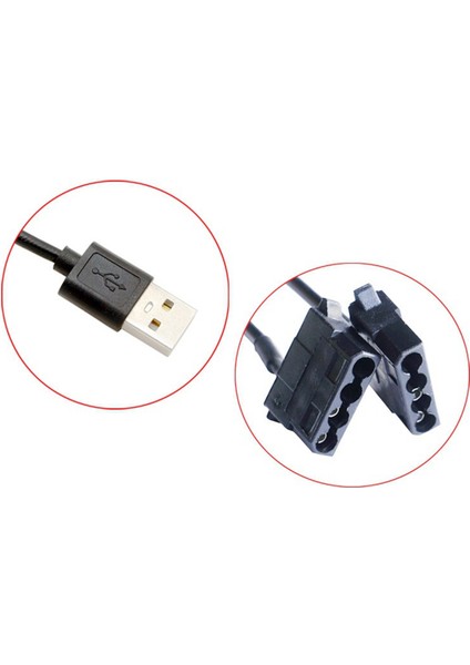 USB 5V'DEN Çift 4pın Molex Fan Adaptör Kablosu ile Anahtar Y Ayırıcı Bilgisayar Kasası Masaüstü Pc Kasa Soğutması (Yurt Dışından) modelleri