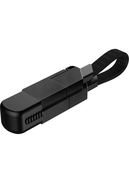 4'ü 1 Arada Çok Hızlı Şarj Kablosu Anahtarlık iPhone Hızlı Şarj PD27W Type-C PD60W Qc 18W Hızlı Şarj Veri Kablosu C (Yurt Dışından)