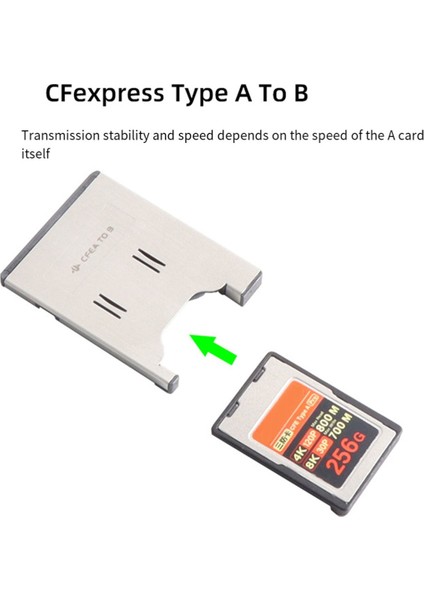 Cfexpress Tip A Hafıza Kartından Cfe Tip B Kart Tutucu Adaptörü Xqd Hafıza Kartı Nvme Dönüştürücü Cfexa'dan B'ye (Yurt Dışından) modelleri