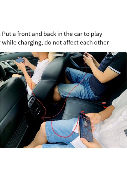 6A Hızlı Şarj Çift Portlu Tip-C Ayırıcı Şarj Kablosu Güçlendirilmiş Cihaz Kablosu Güçlendirilmiş Type-C+Type-C Cihazları (Yurt Dışından) fırsatları