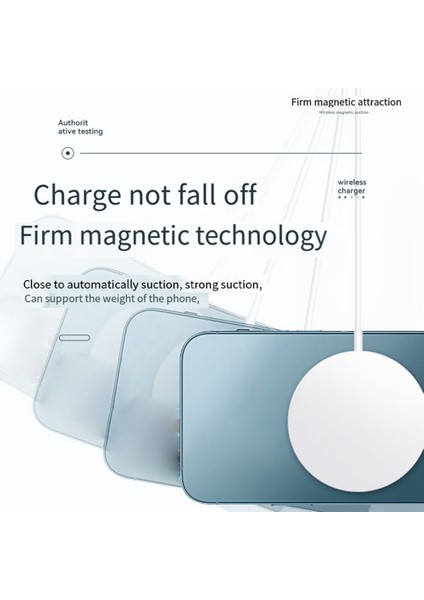 iPhone 12 13 14PROMAX 15PRO Xr Xsmax Type-C Hızlı Kablosuz Şarj Cihazı Için 15W Manyetik Kablosuz Şarj Cihazı (Yurt Dışından) fırsatları