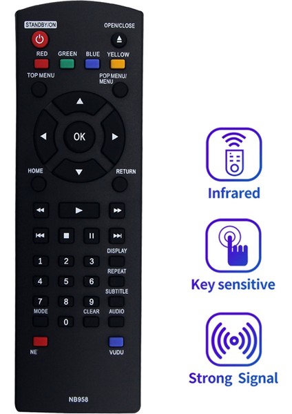 NB958 Uzaktan Kumanda Magnavox Blu-Ray Disk DVD Oynatıcısı MBP5210 MBP5210F/F7 MBP5220F MBP5220F/F7 MBP5210F F7 ile Değiştirildi (Yurt Dışından) fırsatları