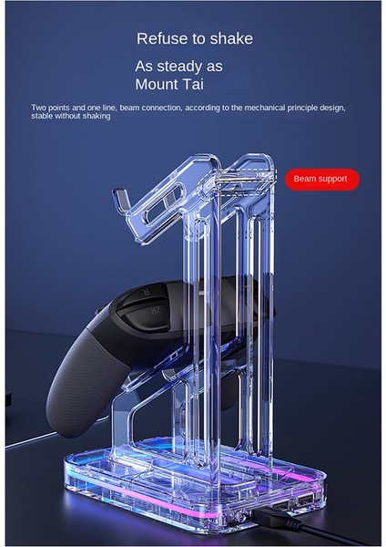 Ps5/ps4/switch/xbox Çift Katmanlı Oyun Konsolu Için Rgb Aydınlatma Efektli Evrensel Tutacak (Yurt Dışından) fiyatları