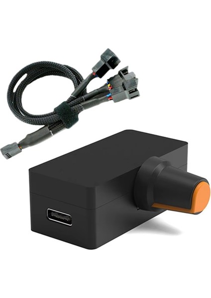Pwm Hız Kontrol Cihazı 12V 4pin Şiddetli Fan Regülatörü Pd Qc Hızlı Şarjlı Dıy Su Soğutmalı Soğutucu 1 Ila 3 Adaptör Kablosu ile (Yurt Dışından)