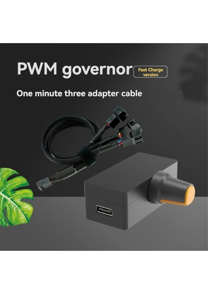 Pwm Hız Kontrol Cihazı 12V 4pin Şiddetli Fan Regülatörü Pd Qc Hızlı Şarjlı Dıy Su Soğutmalı Soğutucu 1 Ila 3 Adaptör Kablosu ile (Yurt Dışından)