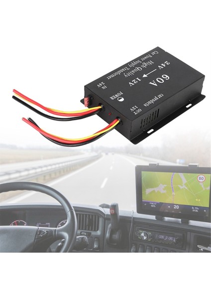 Araba Kamyon Ses Güç Adaptörü Redüktör 24V Ila 12V 60A Voltaj Redüksiyon Dönüştürücü (Yurt Dışından) fiyatları