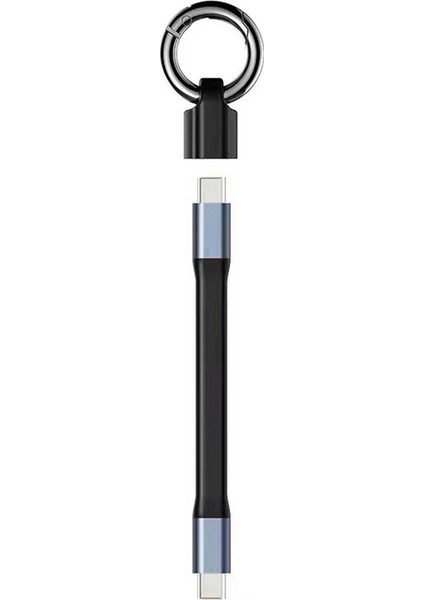 PD65W USB Type C - Type-C Kablosu Mini Anahtarlık Taşınabilir 3A Hızlı Şarj Type-C Kısa Veri Kablosu Type-C Cihazlar Için (Yurt Dışından)