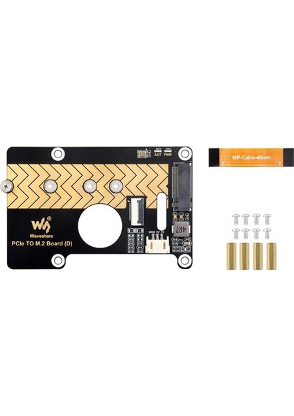 Raspberry Pi 5 Için Waveshare Pcıe - M.2 Adaptör Kartı 8gbps Transfer Modülü Sabit Disk Okuma/yazma Daha Hızlı Modülü (Yurt Dışından)