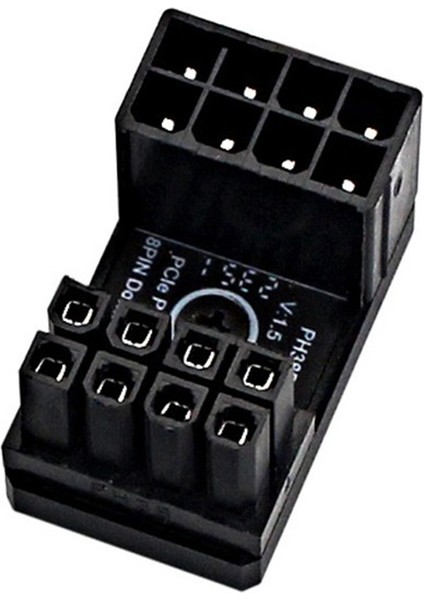 Grafik Kartı Güç Kaynağı Adaptörü Dirsek 180°, Gpu Psu Direksiyon Konnektörü Pcı-E 8pin Döner Kablolama Artefaktı PH38B+ (Yurt Dışından)