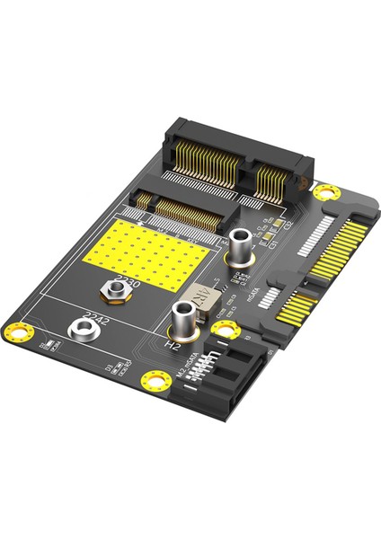 2'si 1 Arada Msata/m.2 Ngff Ssd'den Çift Sata3 Adaptörüne M.2/msata'dan Sata Adaptörüne M.2 Ngff Msata Ssd'den Sata3.0 2.5 Inç Adaptörüne (Yurt Dışından)