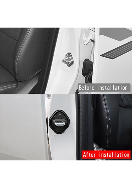 Araba Kapı Kilidi Silikon Ped Kapı Kilidi Koruma Kapağı Toyota Prado LC250 2023 Araba Aksesuarları (Yurt Dışından) modelleri