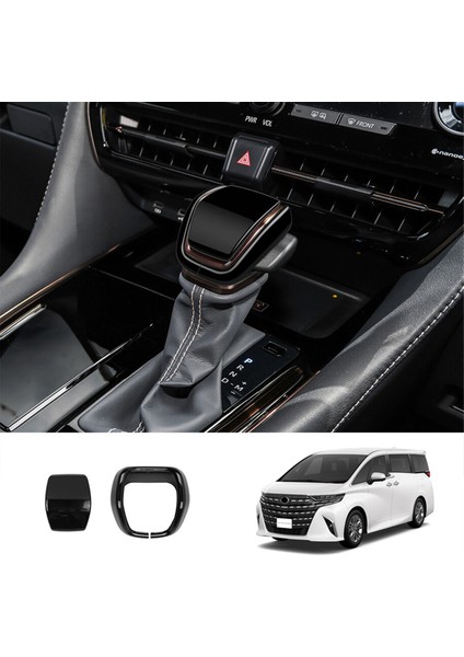 Araba Vites Kolu Kapağı Çıkartmaları Vites Topuzu Döşeme Toyota Alphard/vellfıre 40 Serisi 2023+ Parlak Siyah (Yurt Dışından) fırsatları