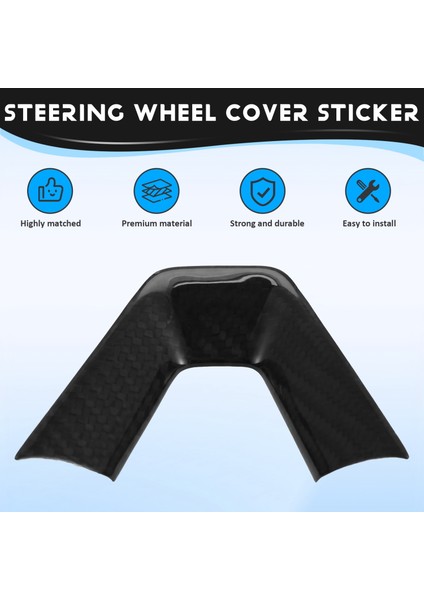 Araba Direksiyon Simidi Kapağı Trim Sticker Karbon Fiber Tesla Model 3 Highland 2024 Araba Iç Aksesuarları (Yurt Dışından) fırsatları