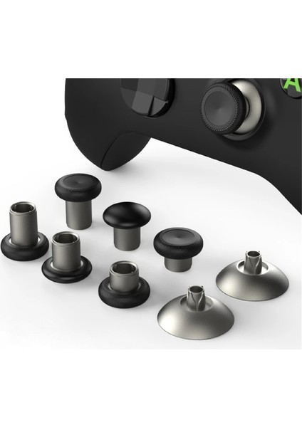 8 Paket Metal Manyetik Başparmak Çubukları Analog Joystickler Ps4/xbox One/xbox Serisi X/s Kontrol Cihazı Gümüş (Yurt Dışından)