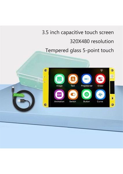 Arduino Lvgl Wıfı+Bluetooth Geliştirme Kartı Için ESP32 3.5ın 320X480 Rgb Akıllı Ekran LCD Tft Modülü Kapasitif (Yurt Dışından)
