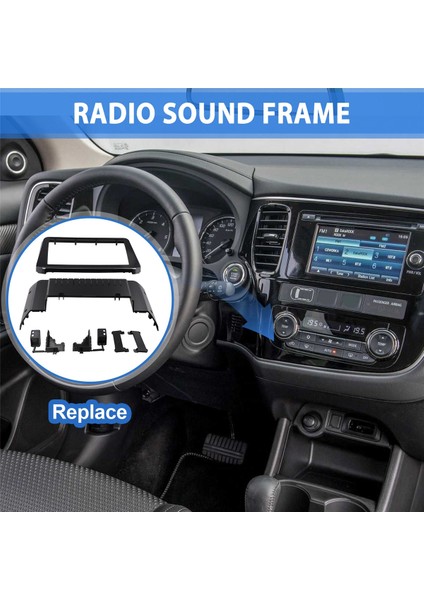 Mitsubishi Outlander Triton 2024 Android Mp5 Çalar Panel Çerçevesi Baş Ünitesi Stereo Gösterge Paneli Kapağı Için Araba Radyo Fasyaları (Yurt Dışından) fırsatları
