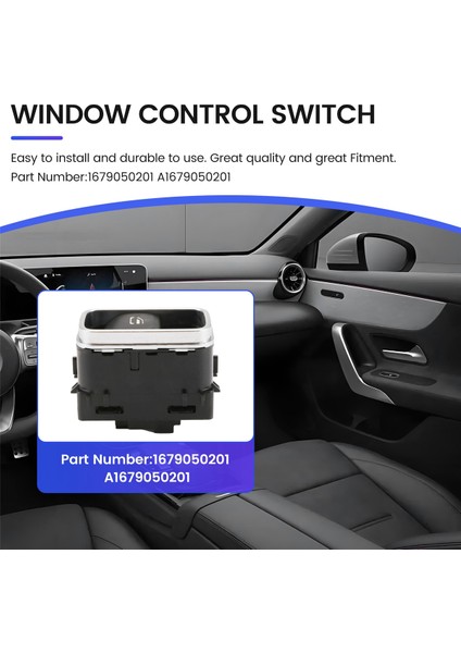 1679050201 Pencere Kontrol Anahtarı Düğmesi Araba A1679050201 1679054601 Mercedes-Benz A Sınıfı Için (Yurt Dışından) fırsatları