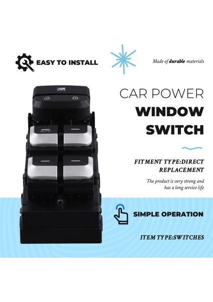 93571-F1000 Araba Elektrikli Cam Anahtarı Otomatik Anahtar 93571F1000 Kıa Kx5 Sportage 2017-2022 Lhd Için (Yurt Dışından) fırsatları