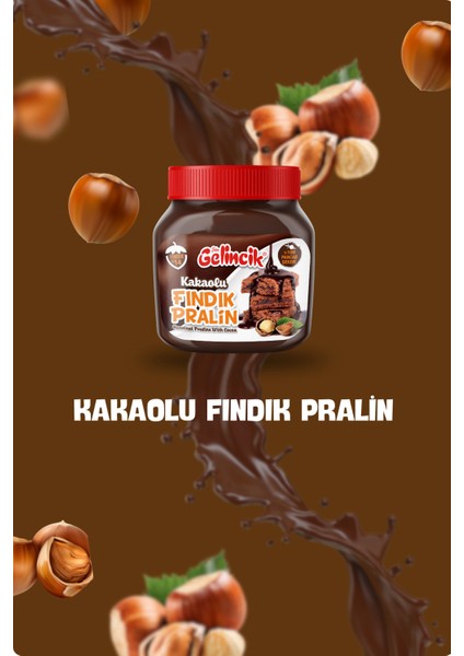 Kahvaltılık Sürülebilir Katkısız 650 gr Kakaolu Fındık Pralin