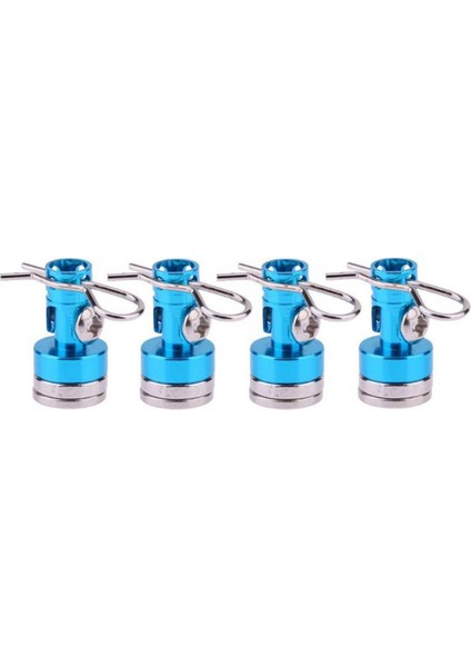 Mavi Metal Görünmez Manyetik Araba Kabuk Sütunu Rc Araba Kabuk Montaj Sütunu 1/10 Eksenel SCX10 Trx4 D90 Redcat (Yurt Dışından)