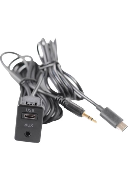 Araba Android Navigasyon Makinesi Aux Paneli Type-C+Aux Girişi Usb-C+Aux Arayüz Paneli Uzatma Kablosu Adaptör Paneli (Yurt Dışından) fiyatları