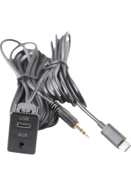 Araba Android Navigasyon Makinesi Aux Paneli Type-C+Aux Girişi Usb-C+Aux Arayüz Paneli Uzatma Kablosu Adaptör Paneli (Yurt Dışından) fırsatları