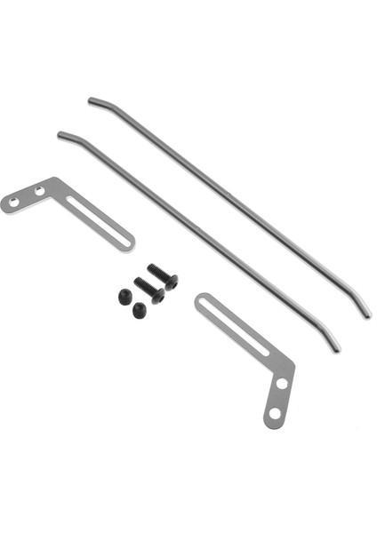 1/10 Rc Crawler Axial Trx4 SCX10 90046 90047 Yükseltme Parçaları Gümüş Için Metal Ön Arka Tampon (Yurt Dışından) modelleri