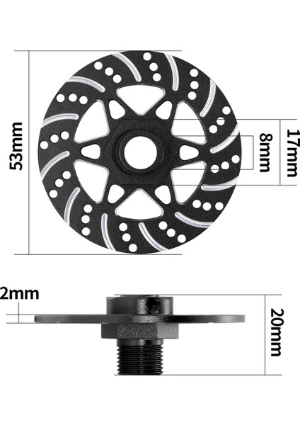 4 Adet Whirlwind Fren Diski Tekerlek Altıgen Göbeği 17MM Arrma 1/7 Infraction Limitless Felony 1/8 Typhon Rc Yükseltme Parçaları Siyah (Yurt Dışından) fırsatları