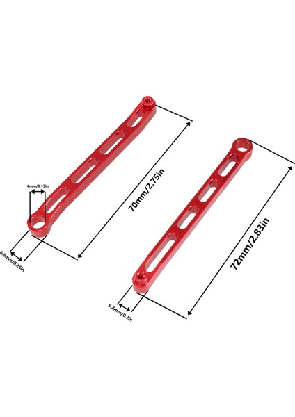 Rc Araba Şasi Bağlantı Çubuğu Takımı 1/12 MN78 MN82 Rc Araba Yükseltme Aksesuarları Kırmızı (Yurt Dışından) fiyatları